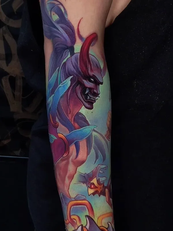 color anime Tatuagem em forearm #49049 | Tatuador Александр Колбасов
