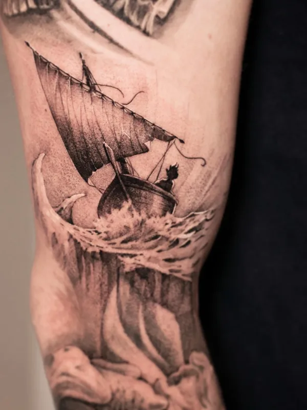 black and grey black and grey татуировка на forearm #49055 | Тату мастер Вася Чех
