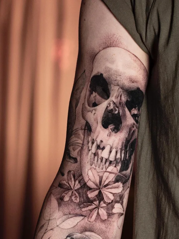 black and grey realism татуировка на forearm #49053 | Тату мастер Вася Чех