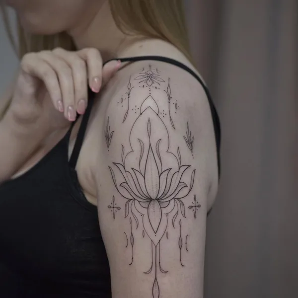 Graphic tattoo by Vanilla Green in Краснодар