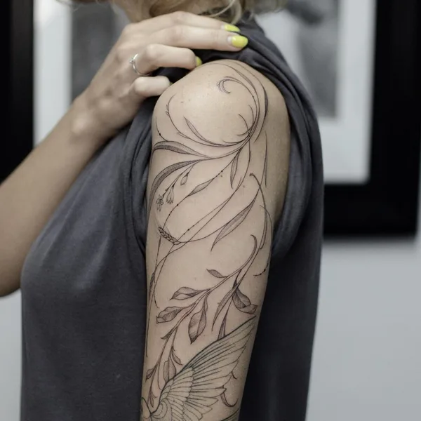 Graphic tattoo by Vanilla Green in Краснодар