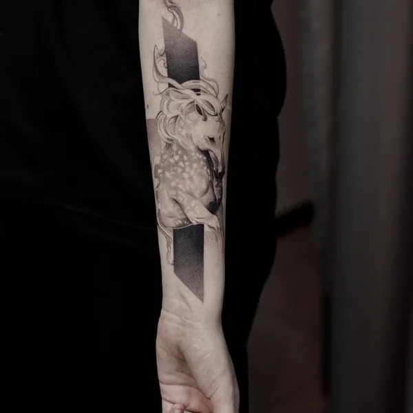 Graphic tattoo by Vanilla Green in Краснодар