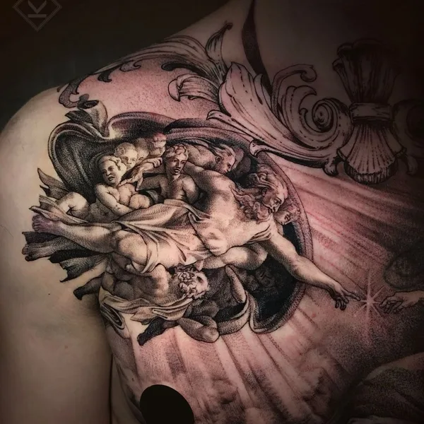 Biomechanical tattoo by Виктор Белый in Краснодар