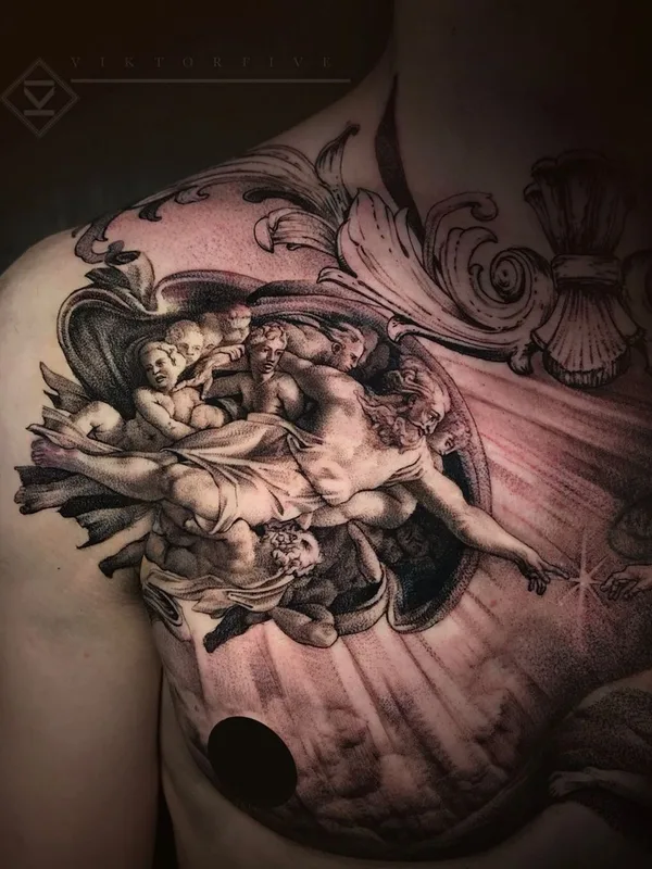 Biomechanical tattoo by Виктор Белый in Краснодар