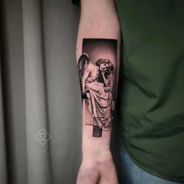Biomechanical tattoo by Виктор Белый in Краснодар