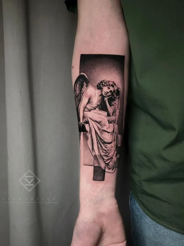 Biomechanical tattoo by Виктор Белый in Краснодар