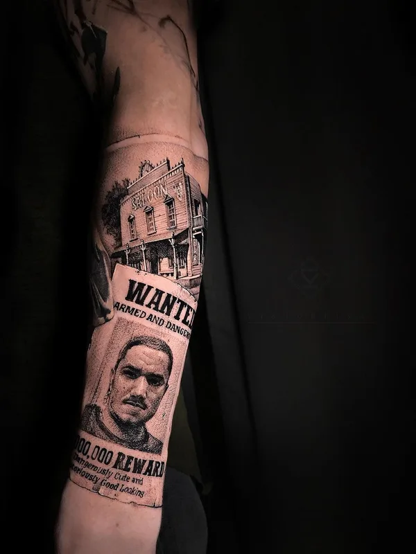 Biomechanical tattoo by Виктор Белый in Краснодар