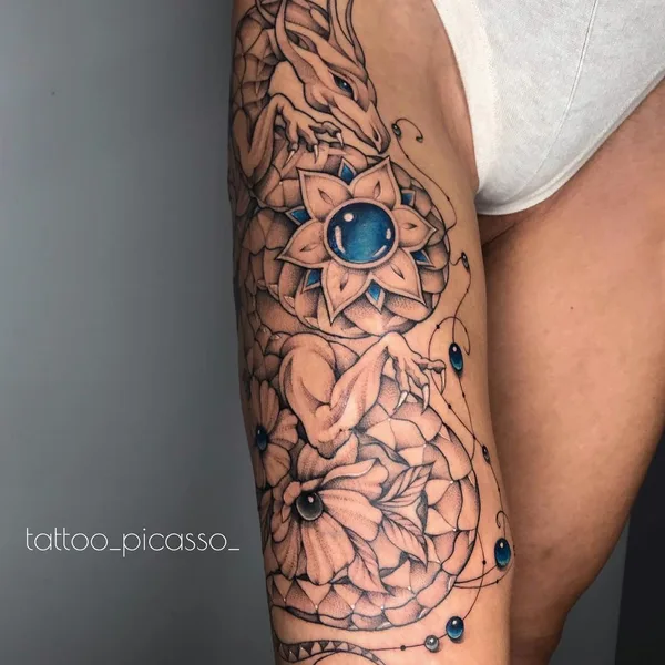 Graphic tattoo by Александр Яворский in Краснодар