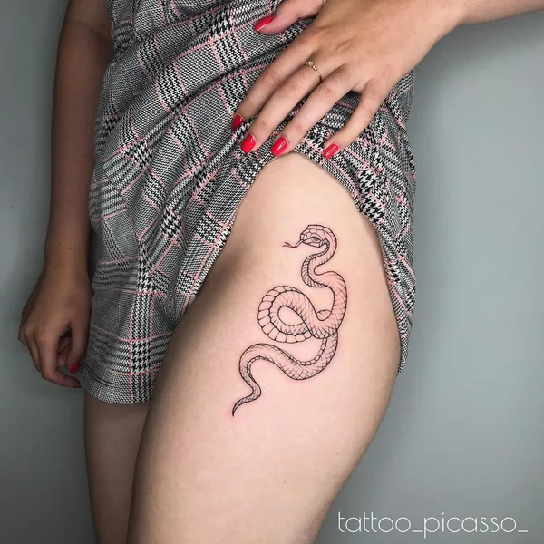 Graphic tattoo by Александр Яворский in Краснодар