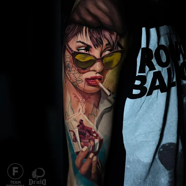 Portrait tattoo by Владимир Цыцов in Краснодар
