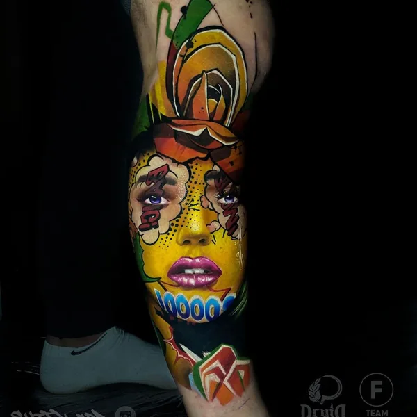 Portrait tattoo by Владимир Цыцов in Краснодар