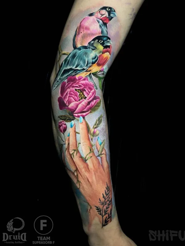 color realism tattoo on forearm #49122 | Tattoo Artist Владимир Цыцов