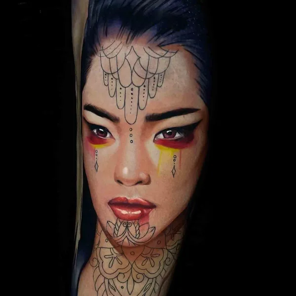 Portrait tattoo by Владимир Цыцов in Краснодар