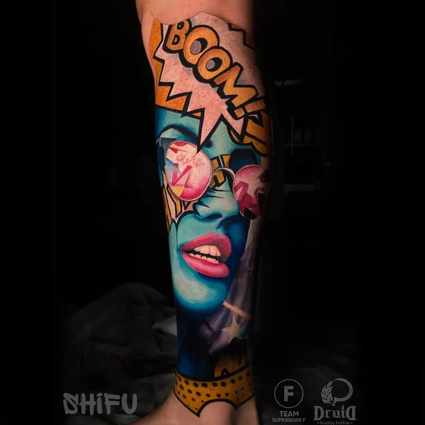 Portrait tattoo by Владимир Цыцов in Краснодар