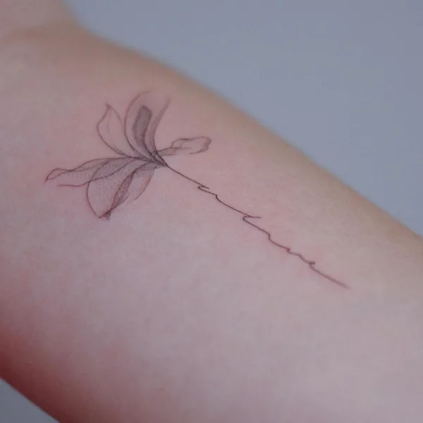 Fine Line tattoo by Диана Ловыгина in Краснодар