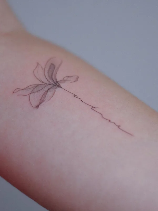 Fine Line tattoo by Диана Ловыгина in Краснодар