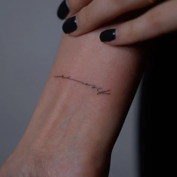 Fine Line tattoo by Диана Ловыгина in Краснодар