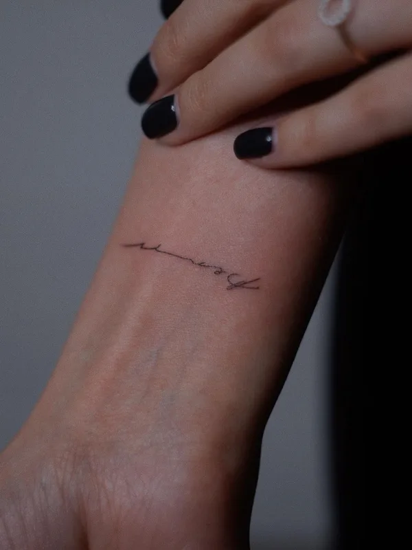Fine Line tattoo by Диана Ловыгина in Краснодар