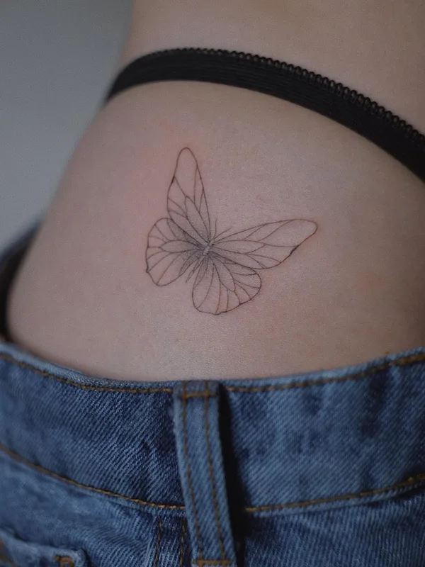 Fine Line tattoo by Диана Ловыгина in Краснодар