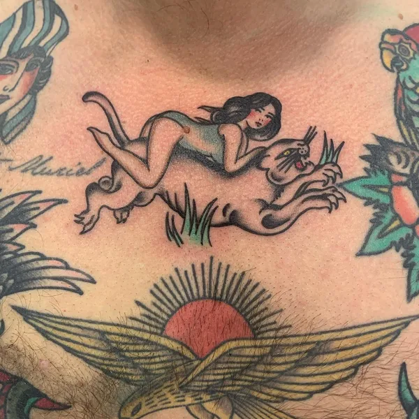 Old School tattoo by Shaun Dean in Cape Town