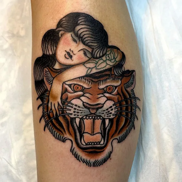 Old School tattoo by Shaun Dean in Cape Town