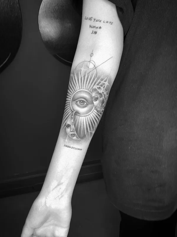 black and grey black and grey татуировка на forearm #63082 | Тату мастер Rasty Knayles