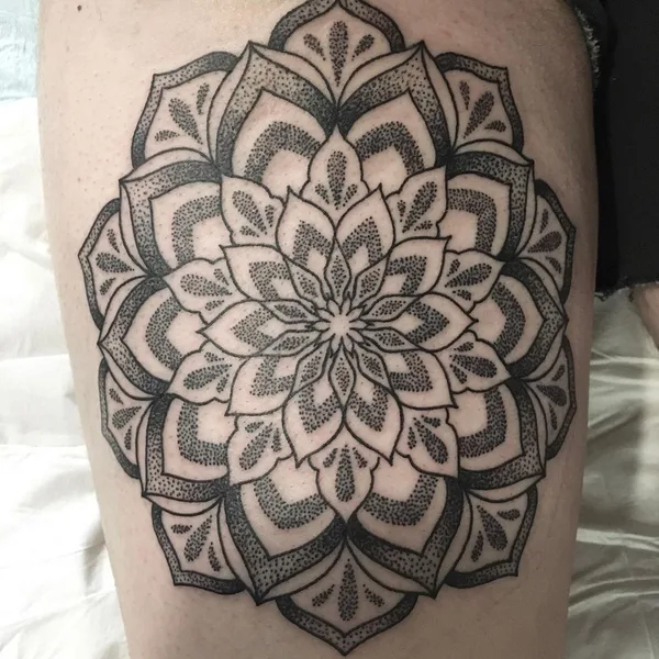Ornamental tattoo by Jon James Case in Wilderness