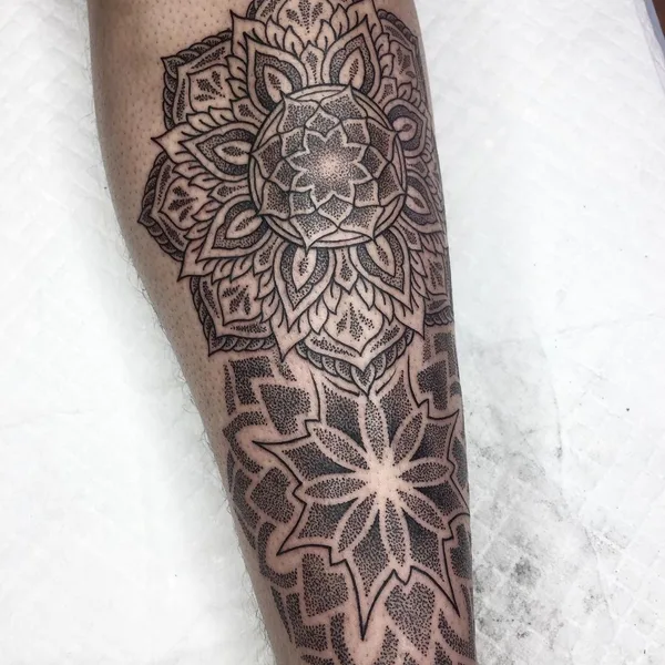 Ornamental tattoo by Jon James Case in Wilderness