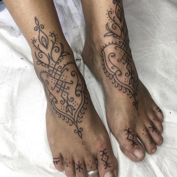 Ornamental tattoo by Jon James Case in Wilderness