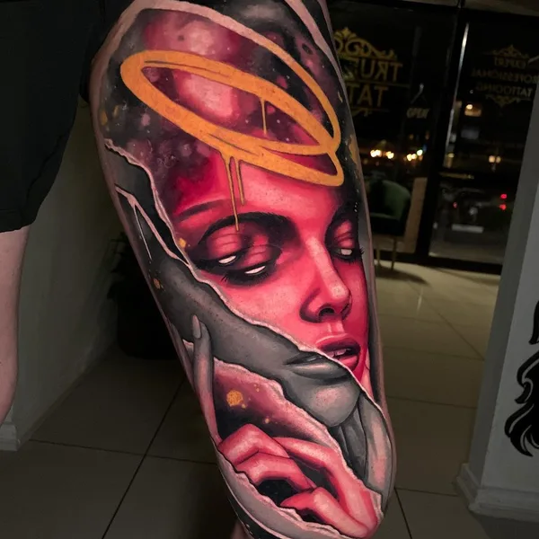 Реализм tattoo by Callum Els in Johannesburg