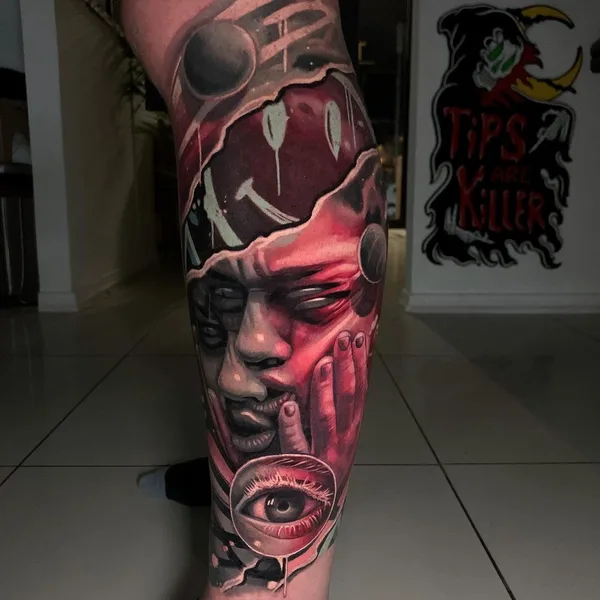 Реализм tattoo by Callum Els in Johannesburg