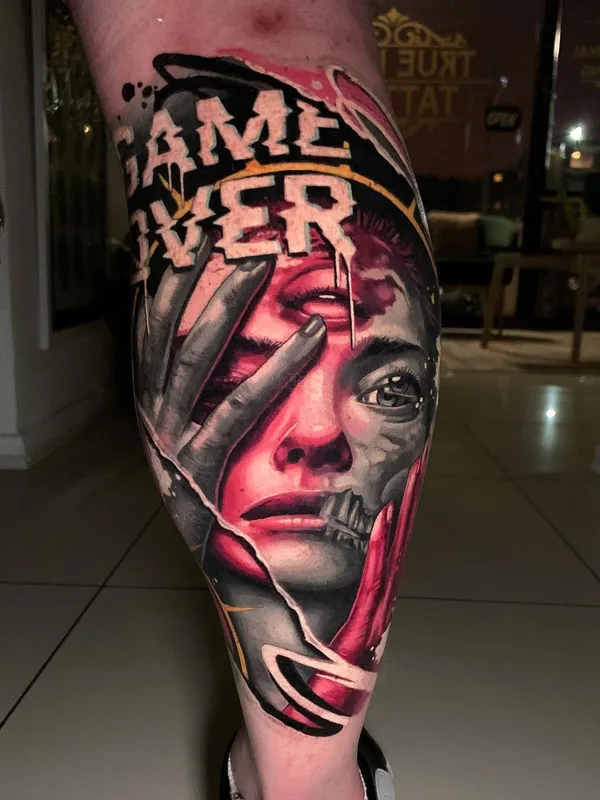 color realism татуировка на calf #63113 | Тату мастер Callum Els