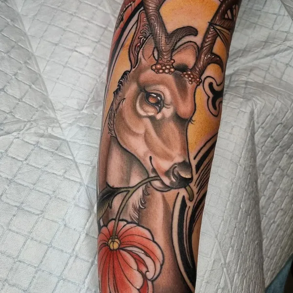 Нео традиционная tattoo by Rocio Todisco in Johannesburg