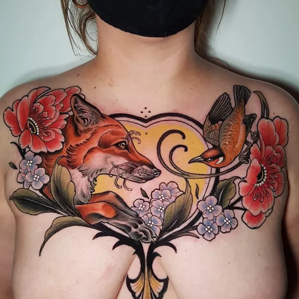 Нео традиционная tattoo by Rocio Todisco in Johannesburg