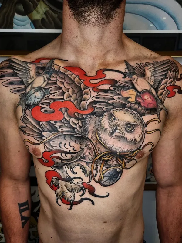 male color japanese татуировка на chest #63123 | Тату мастер Rocio Todisco