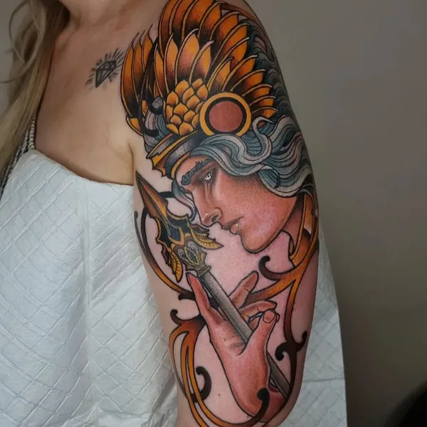 Нео традиционная tattoo by Rocio Todisco in Johannesburg