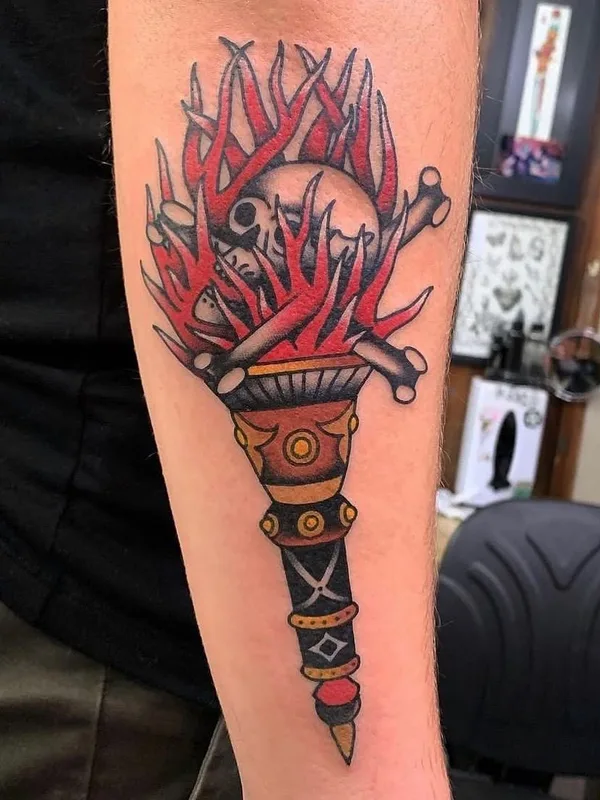 color traditional 纹身 在 forearm #63139 | 纹身师 Waldo Del Rocca