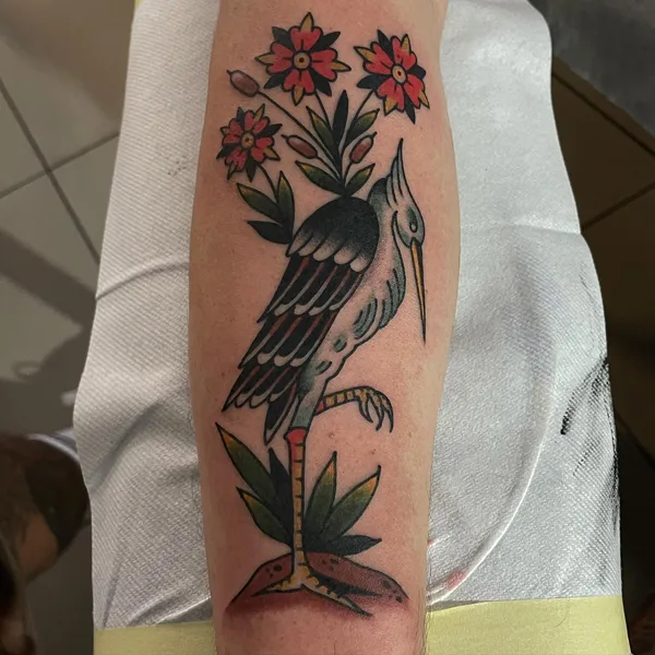 Traditional tattoo by Waldo Del Rocca in Cape Town