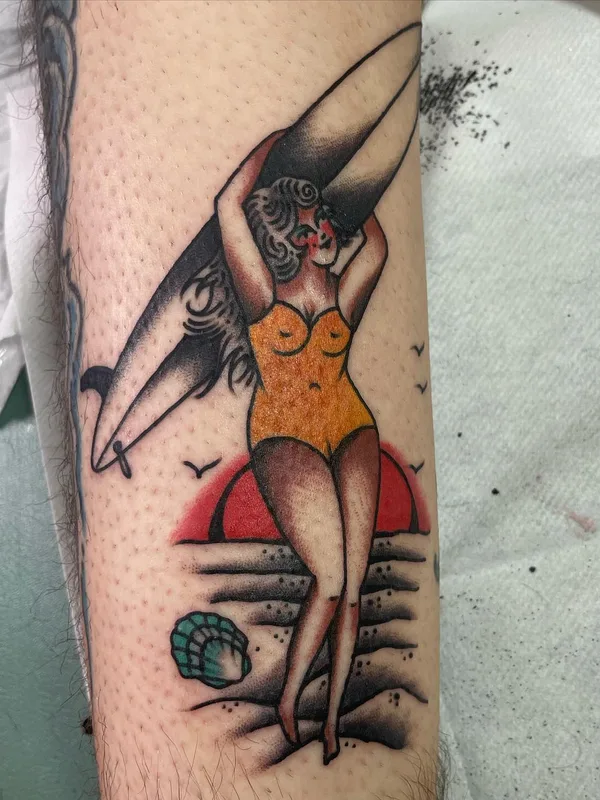 color traditional 纹身 在 forearm #63142 | 纹身师 Waldo Del Rocca
