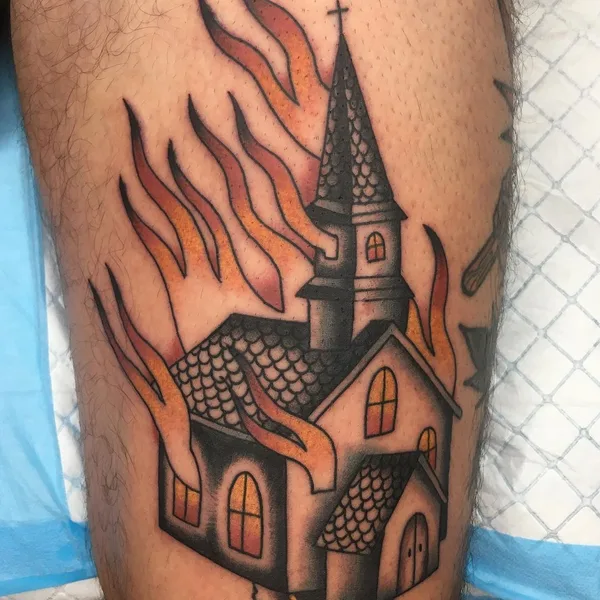 Old School tattoo by Mercia Maas in Johannesburg