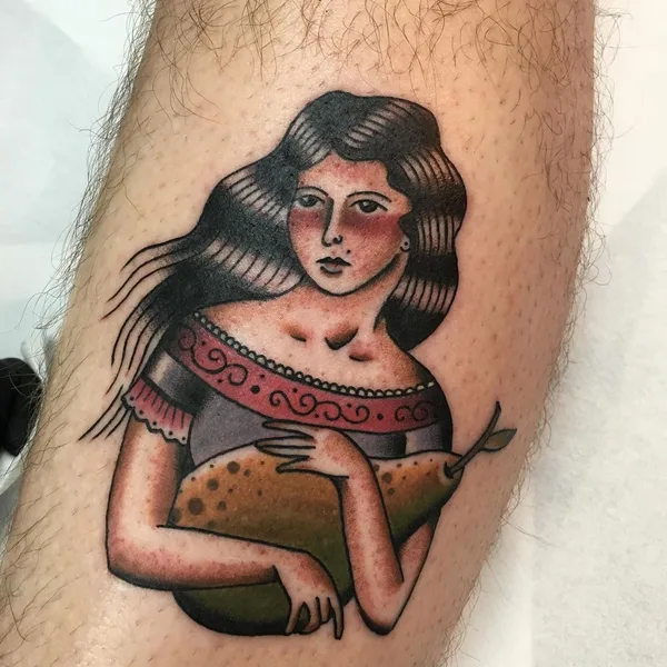 Old School tattoo by Mercia Maas in Johannesburg