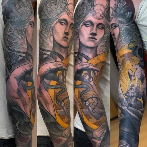 Авторская tattoo by Steve Moore in Vancouver