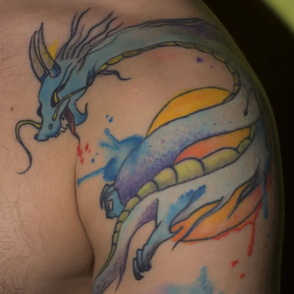 Watercolor tattoo by Ирина Кошман-Петровская in Заславль