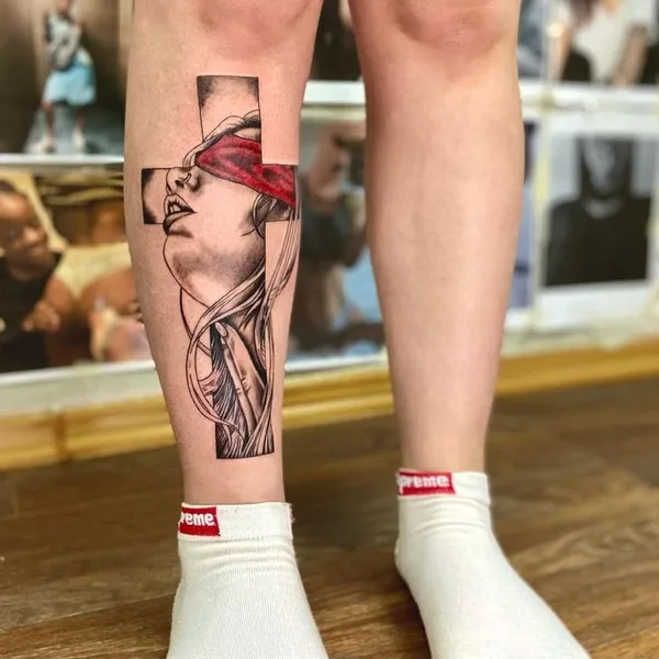 Graphic tattoo by Вовка Это in Тамбов