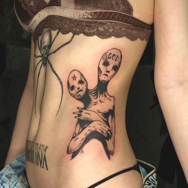 Graphic tattoo by Вовка Это in Тамбов