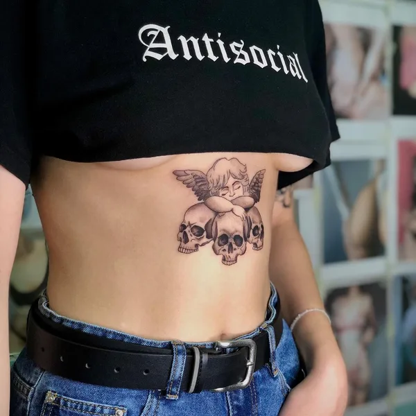 Graphic tattoo by Вовка Это in Тамбов