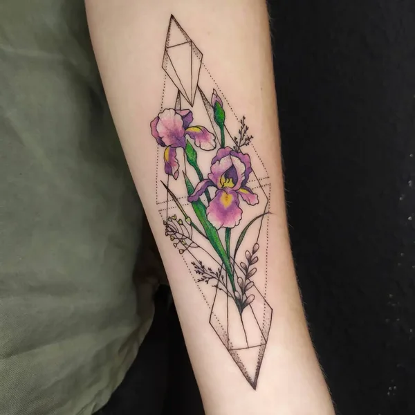 Graphic tattoo by Настя Боженова in Тамбов