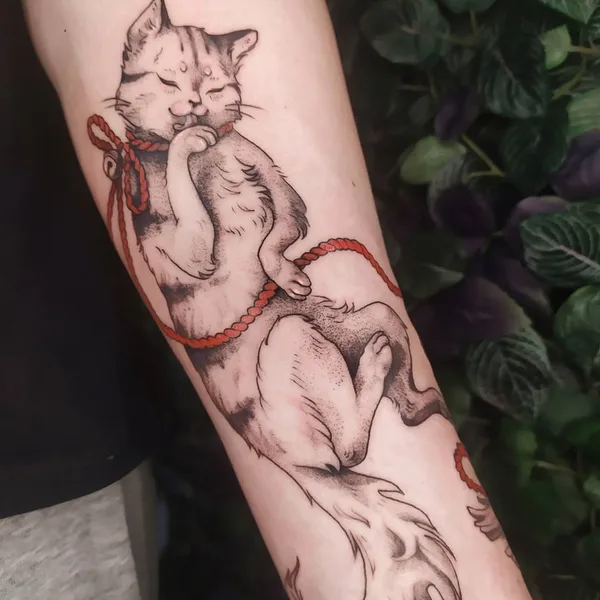 Graphic tattoo by Настя Боженова in Тамбов