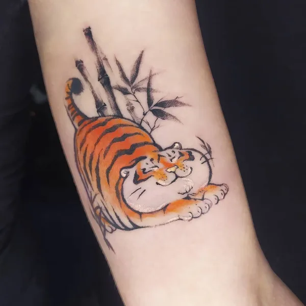 Graphic tattoo by Настя Боженова in Тамбов