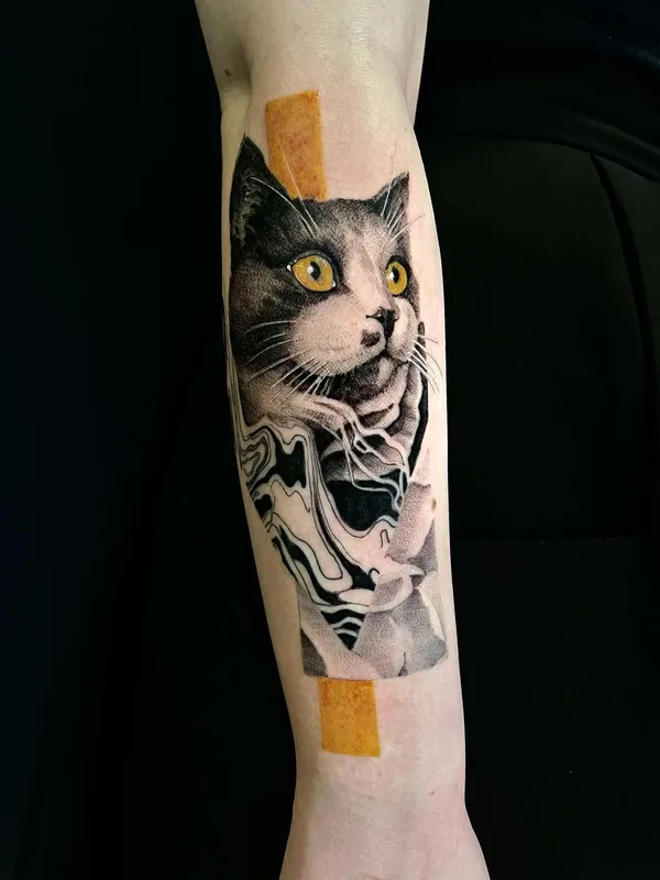 black and grey realism татуировка на forearm #52341 | Тату мастер Александр Беляев